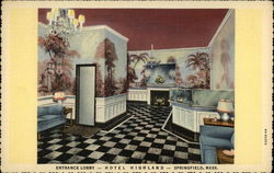 The Highland Hotel - Entrance Lobby Postcard