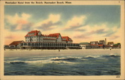 Nantasket Hotel From the Beach Postcard