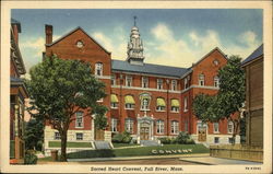 Sacred Heart Convent Fall River, MA Postcard Postcard