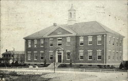 Fort Devens - New Administration Building Postcard