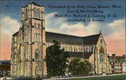 Cathedral Of The Holy Cross Boston, MA Postcard Postcard