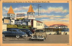 Amusements and Entrance to the Pier Postcard