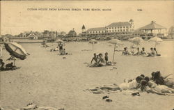 Ocean House From Bathing Beach York Beach, ME Postcard Postcard