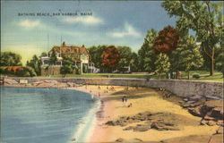 Bathing Beach Postcard