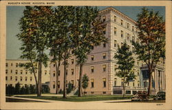 Augusta House Maine Postcard Postcard