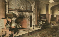 Buck Hill Falls Inn - Fireplace Postcard