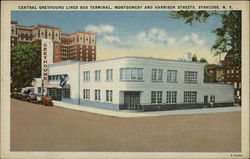 Central Greyhound Lines Bus Terminal Syracuse, NY Postcard Postcard