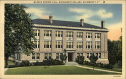 Middlebury College - Warner Science Hall Vermont Postcard Postcard