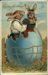 Easter Greetings Postcard