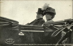 An Unprecedented Event. Mrs. Wm. H. Taft Accompanying President Taft Inaugural Parade Presidents Postcard Postcard