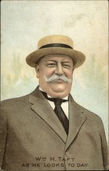 Wm. H. Taft as he Looks To Day Postcard