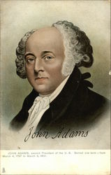 John Adams Presidents Postcard Postcard