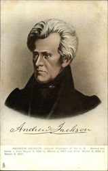 Andrew Jackson, Seventh President of the U. S Presidents Postcard Postcard