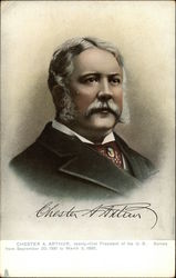 Chester A. Arthur Presidents Postcard Postcard