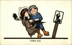 Thin Ice Postcard Postcard