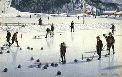 Curling Postcard Postcard