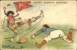 You're Always Kicking Postcard