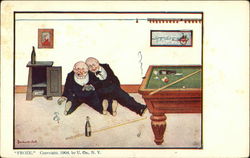 Froze Billiards Postcard Postcard