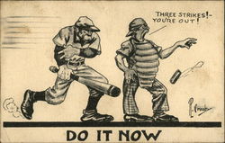 Do it Now Baseball Postcard Postcard