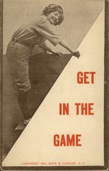 Get in the Game Baseball Postcard Postcard