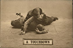 A Touchdown Football Postcard Postcard