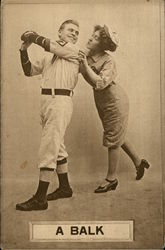 A Balk Baseball Postcard Postcard