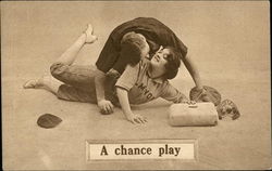 A Chance Play Baseball Postcard Postcard