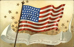 The Star Spangled Banner in Triumph Shall Wave Postcard