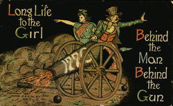 Long Life to the Girl Patriotic Postcard Postcard