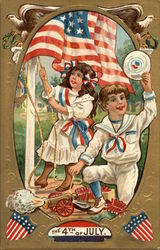 The 4th Of July Postcard