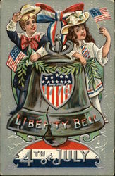 Liberty Bell - 4th of July Postcard