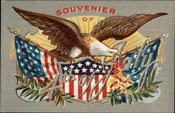 Souvenir of 4th of July Postcard