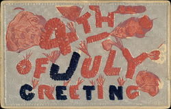 4th Of July Greetings Postcard