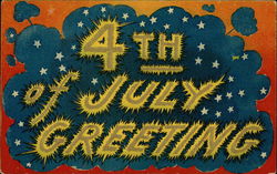 4th of July Greeting Postcard