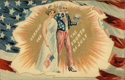 Hurrah for the Fourth of July Postcard