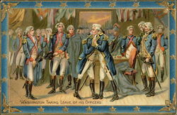 Washington Taking Leave of His Officers President's Day Postcard Postcard