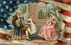 Washington's Home Life at Mount Vernon Postcard