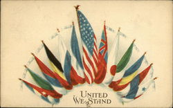 United we Stand World War I Postcard Postcard