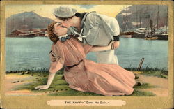 The Navy - Doing His Duty Postcard Postcard