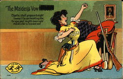 The Maiden's Vow, Leap Year Postcard Postcard