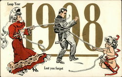 Leap Year - Lest You Forget 1908 Postcard