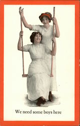 We Need Some Boys Here Women Postcard Postcard