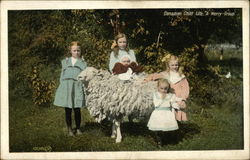 Canadian Child Life. "A Merry Group" Children Postcard Postcard