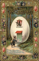 Easter Greetings Postcard