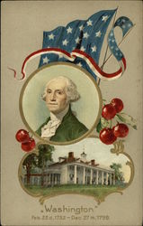 "Washington" Feb. 22d, 1732 - Dec. 27th, 1799 Presidents Postcard Postcard