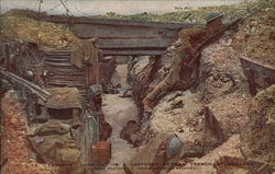 Captured German Trench World War I Postcard Postcard