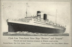 Sister Ships "Shawnee" and "Iroquois" Postcard