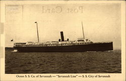 SS City of Savannah Postcard