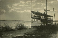 The "City of Warsaw" on Winona Lake, Indiana Riverboats Postcard Postcard