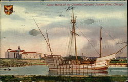 Santa Maria of the Columbus Caravel - Jackson Park, Chicago Boats, Ships Postcard Postcard